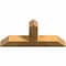 Ekena Millwork Portland Rough Sawn Timber Gable Bracket, Western Red Cedar, 48"W x 22"H x 6"D x 6"F, 11/12 Pitch GBW048X22X0606POR00RWR - alternate 3